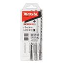 Makita Sada 6,8,10/160 mm 4-britých vrtákov do betónu SDS+ NEMESIS 