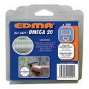 EDMA Spony 042900 poplastované bielym PVC 200ks OMEGA 20 