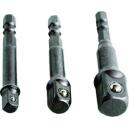 Adaptéry do vŕtačky1/4"-3/8"-1/2"  /sada 3 ks , 32600 , 18604