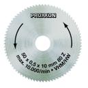 Proxxon pílový kotúč tvrdokov 50x0,5x10 mm Z 80,  28011