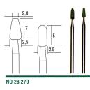 Proxxon brúsne telieska 2,0 a 2,5 mm z karbidu kremíka 2ks , 28270