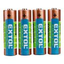 Extol Energy batéria 1,5V alkalická typ AA/LR6/ 4 ks , 42011