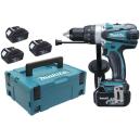 Makita DHP458RF3J aku skrutkovač príklepový 18V + 3 aku batérie