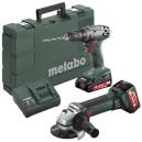 Metabo Set Combo BS 18 + W 18 LTX 125 mm, 685082000