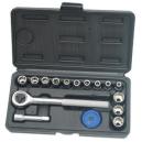 Extol gola sada 1/4" nástrčných kľúčov 4-16", 6401