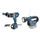 Makita DDF458RF3J aku skrutkovač 18 V + 3 aku batérie,+ Led svietidlo DMR050