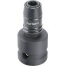 Fortum Adaptér rázový na bit, 1/2" 4-hran na 1/4" 6-hran, CrMo, 4790002