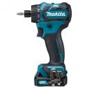 Makita Skrutkovač vŕtací AKU Li-ion 12V 2,0Ah 1/4", DF033DSAE