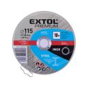 Extol Premium Kotúč rezný na kov, 115x1,0mm, 10ks, plechová krabica,  8808101