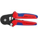 Knipex Samonastaviteľné bočné kliešte pre lisovanie káblových koncoviek 180mm, 97 53 14