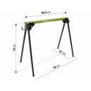 Extol Craft Podstavec pracovný skladací kovový, výška 76,5cm, max. 450kg, 956070
