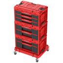 Strend Pro Box QBRICK® System ONE Workshop Red - Cart, 3x Toolbox, 4 dielna sada boxov na náradie, 239949 