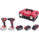 Set Worcraft XCUBE031 ShareSYS Toolbox, uťahovák 450 Nm, skrutkovač 50 Nm, 1x 2.0 Ah akumulátor + 1x 4.0 Ah akumulátor, 1x nabíjačka, 114883 