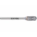 Extol Industrial Fréza karbidová valcová, polguľaté čelo, ø6mm, rezná dĺžka 13mm, stopka ø3mm, 8703823