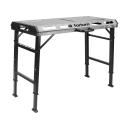 Fortum Stôl zvárací skladací, max. 454kg, hrúbka 2mm, 107x53cm, výška 70-93cm, fixačné otvory 20mm, 4759970