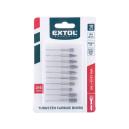 Extol Industrial Sada karbidových fréz, 10ks, ø6mm, stopka ø3mm, celková dĺžka 50mm, 8703810