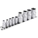 Extol Premium Kľúče nástrčné E-TORX, 1/4'', E5-E18, 9ks, 8818115