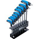 BGS technik Sada torx klúčov T10 - T50 s T rukovätou, 8485